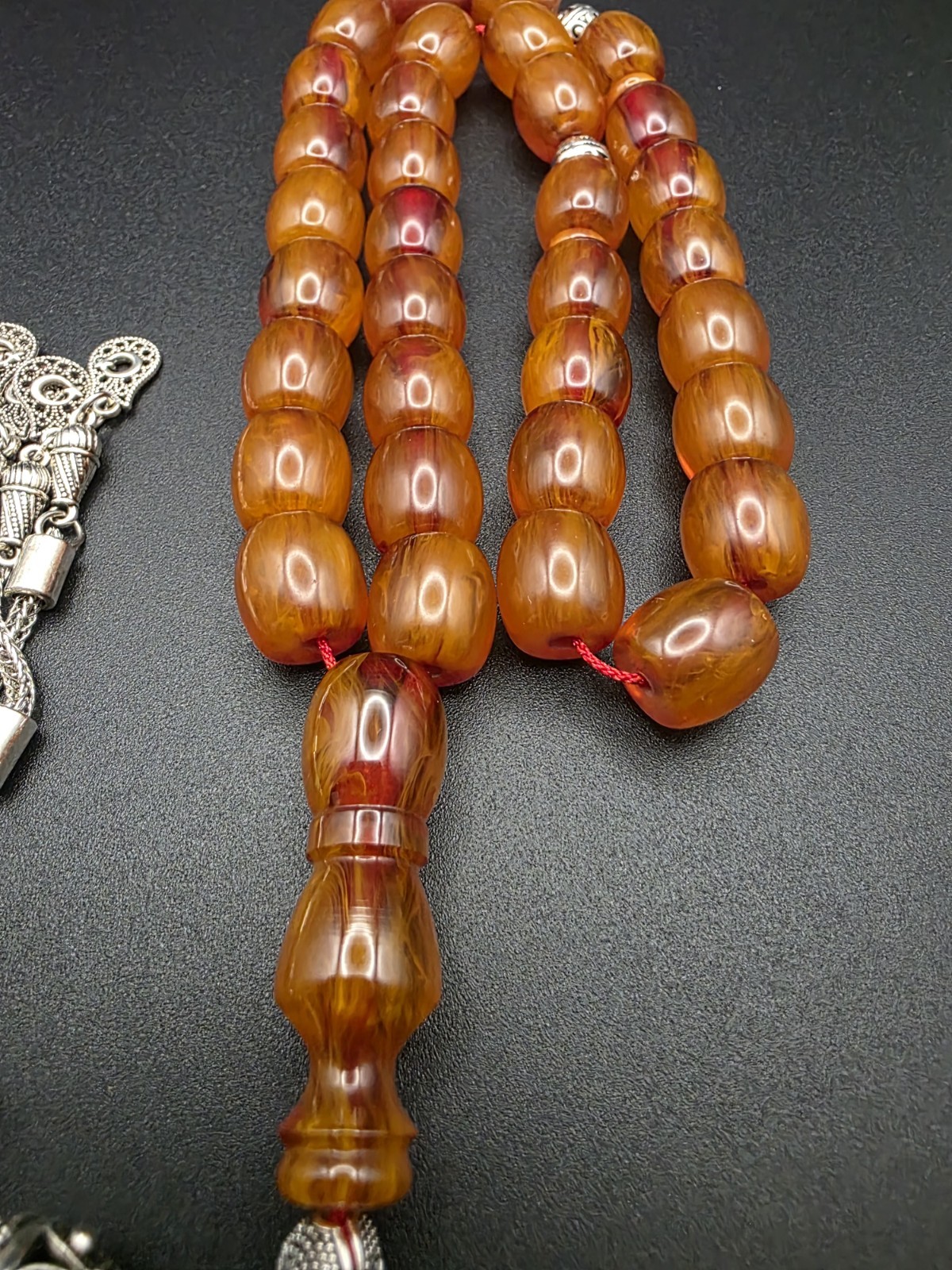 Collectible Miske ISLAMIC PRAYER ROSARY 33 Beads Misbah مسباح سبحة مسكي