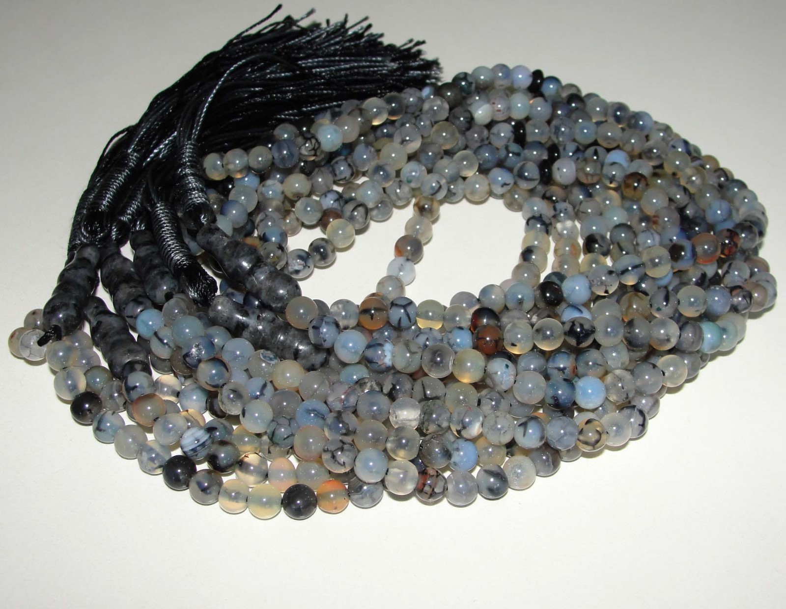 Afghanistan Agate Akik Stone Beads 99 Tasbeeh Subh Muslim Gemstone Aqeeq Opal