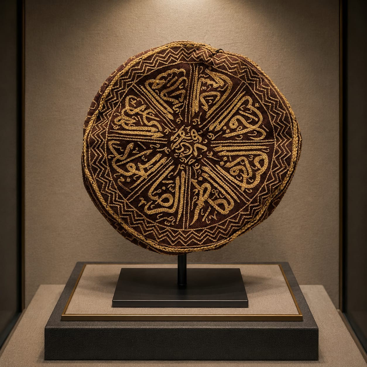 ottoman sufi or dervish Cap ( kolah e dervish) handembroided with quran Verses.