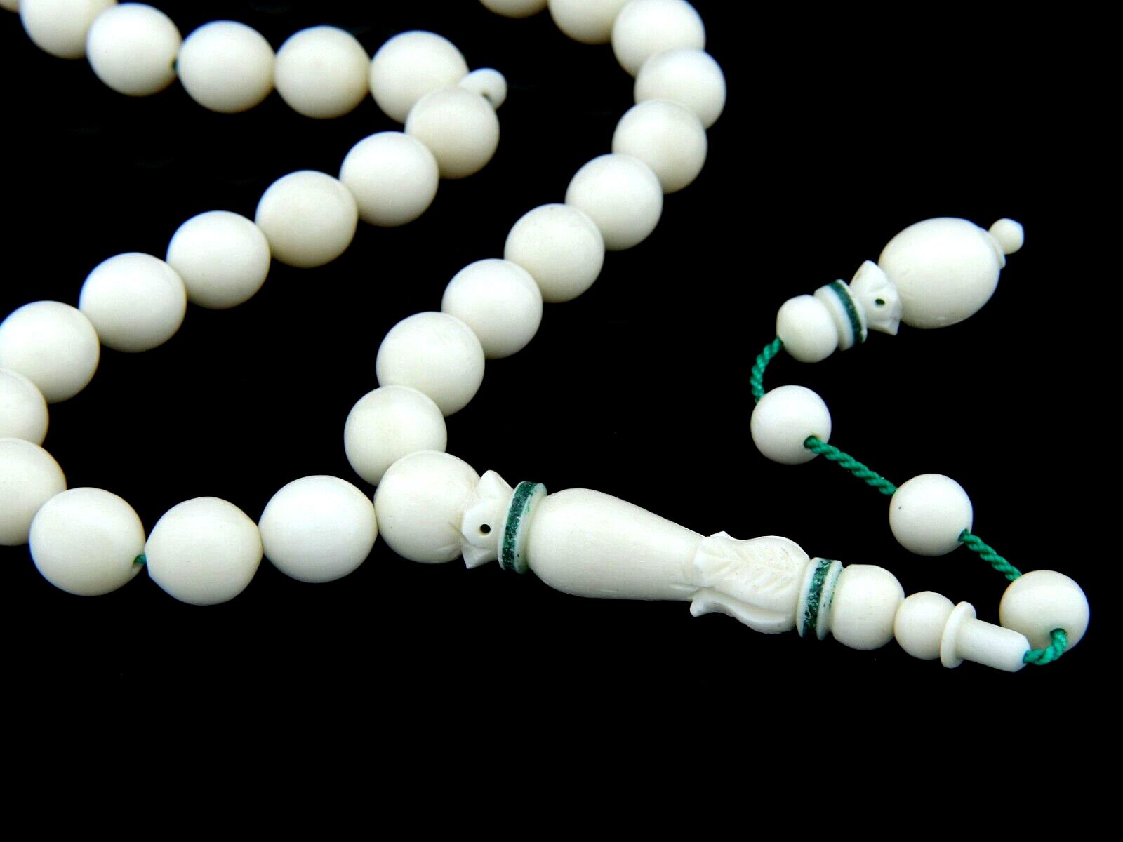 Carved imam Camel b. 33 Islamic Prayer Beads Misbaha Tesbih gift 302080