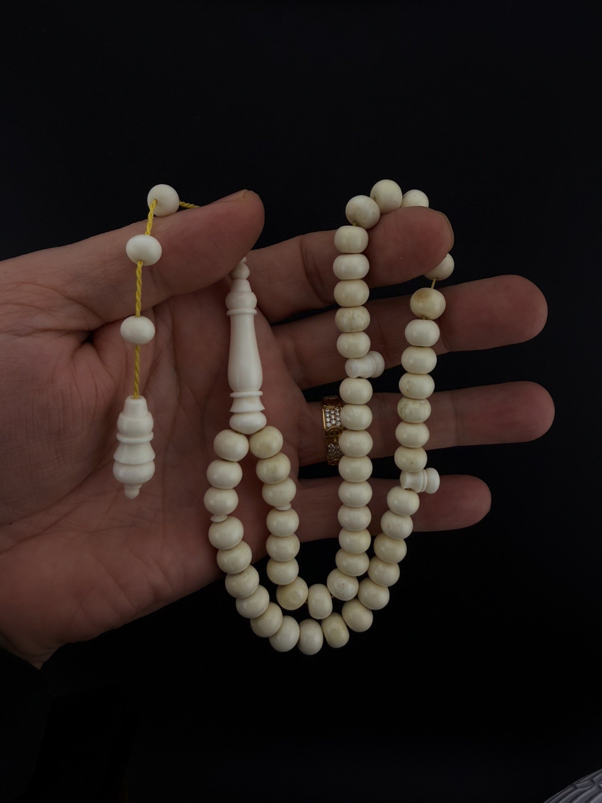 Vintage Camel Bone 51-bead Islamic Rosary Tasbih مسباح عضم جمل N811