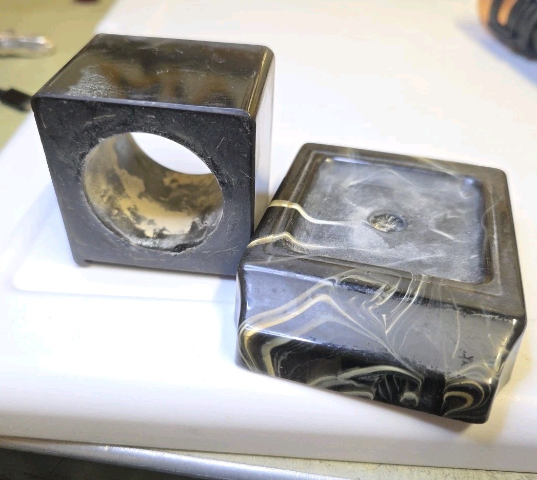 Bakelite Catalin Blocks 290 Grams • Swirling/Marbling