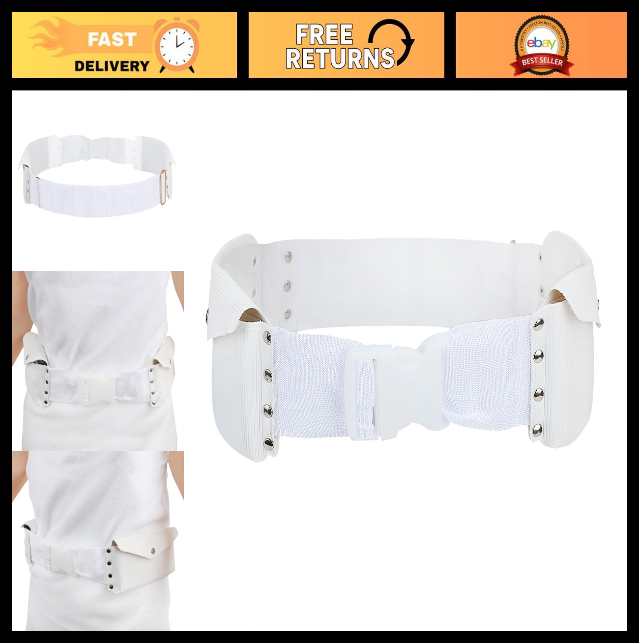 Adjustable Ihram Belt for Men – Hajj Umrah Money Waist Pack with Pockets, Anti-T